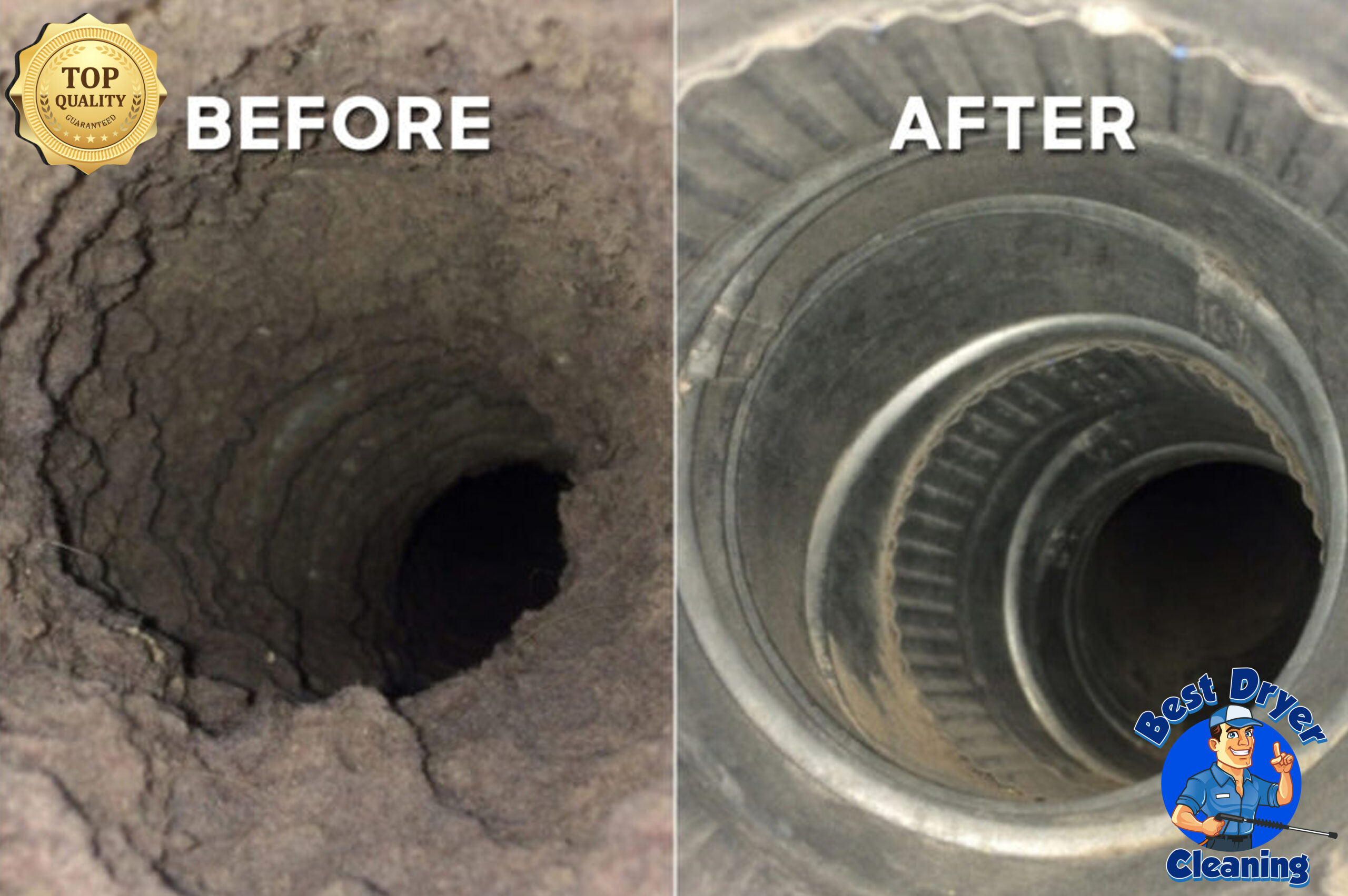 Dryer,Vent,Being,Cleaned,With,Spinning,Brush